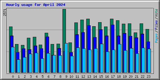 Hourly usage for April 2024