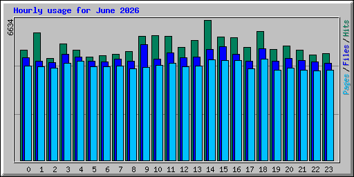 Hourly usage for June 2026